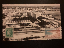 CP ROYAN TP ROYAN 10F + CERES DE MAZELIN 2F OBL.26 MAI 1958 ROYAN (17) 31E CONGRES EXPon PHILATELIQUE NATle - Philatelic Exhibitions