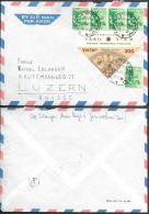 Israel Jerusalem Cover To Switzerland 1959 - Covers & Documents