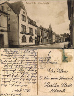 Ansichtskarte Ostrau (Sachsen) Hauptstraße, Gemeinde-Amt, Sparkasse 1910 - Autres & Non Classés