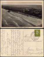 Postcard Stolpmünde Ustka Luftbild: Strand Und Hinterland 1932 - Pommern