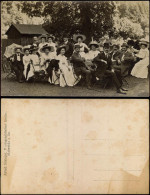 Mittweida Alfred Schlegel,  Atelier-Foto  Feine Gesellschaft, Gruppenfoto 1910 - Mittweida