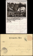 Litho AK Tetschen-Bodenbach Decín Prebischtor Gruss Vom Gaststätte Böhmen 1896 - Czech Republic