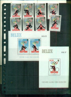 BELIZE J.O. MOSCOU 8 VAL + 2 BF NEUFS A PARTIR DE 1 EURO - Estate 1980: Mosca