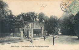 CPA Essonne > Athis Mons Place De La Gare Et Rue De La Montagne - HOTEL DREVET - Athis Mons