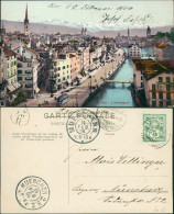 Ansichtskarte Zürich Panorama-Ansicht Mit Limmatquai 1906 - Altri & Non Classificati