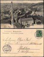 Ansichtskarte Roßwein Panorama-Ansicht Blick V. D. Wettinhöhe, Fabrik 1906 - Autres & Non Classés