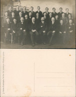 Menschen / Soziales Leben - Männer Gruppenbild Atelierfoto Scheu Hechingen 1913 - Personaggi