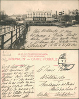 Postcard Klampenborg Strand-Hotel, Anlegestelle 1909 - Danemark