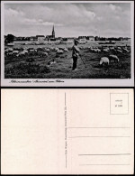 Neuwied (Rhein) Panorama, Partie Am Rhein Mit Schäfer Und Schafen 1940 - Neuwied