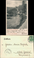 Ansichtskarte Blaubeuren Flußpartie Und Klosterkirche 1905 - Autres & Non Classés