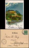 Ansichtskarte Dresden Belvedere (Künstler-Postkarte) 1898   Gelaufen - Dresden