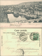 Ansichtskarte Zürich Panorama-Ansicht, Stadt-Ansicht Mit Brücke 1905 - Other & Unclassified