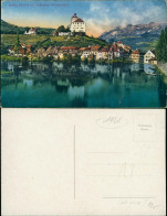 Ansichtskarte .Schweiz Buchs, Schloss Und Städtchen Werdenberg 1910 - Altri & Non Classificati