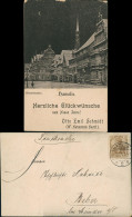 Ansichtskarte Hameln Osterstraße Bei Nacht Neujahrsgruss 1903 - Hameln (Pyrmont)