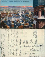 München Blick Vom Frauenturm Auf Das Neue Rathaus. 1912
 Gel. Prinz Wolkonsky - Muenchen