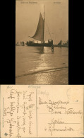 Ansichtskarte Norderney Segelboot Strand 1919  Gel. An Prinz  Pierre Wolkonsky - Norderney