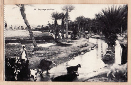 26456 / ⭐ Algerie Ecrite De ZAOUÏA SIDI HAMZA Paysage Du SUD Chèvres Chevriers Oued 1920s - IDEALE PS 41 -ALGERIA - Andere & Zonder Classificatie