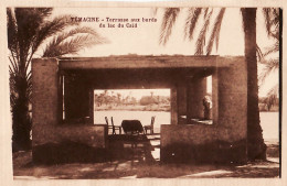 26467 / ⭐ Peu Commun Algerie TEMACINE Terrasse Des Bords Du Lac CAÏD 1920s - ETOILE Photo ALBERT Librairie Mme DEWAMME - Andere & Zonder Classificatie