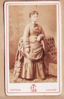 26322 / ⭐ CDV EPERNAY Marne Femme ROBE à PANIER Dite POLONAISE Mode 1874 Photographie LEGEE Rue Chemin De Fer Format CDV - Old (before 1900)