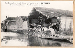 26348 / ⭐ JUVIGNY 51-Marne Les INONDATIONS Janvier 1910 Quartier Saint MARTIN Façade Ecuries Du MAIRE Cpinond - Autres & Non Classés