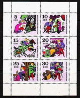 1970. DDR. Scenes From Little Sister And Little Brother, Brothers Grimm. MNH. Mi. Nr. 1545-50 (Klb.) - Nuovi