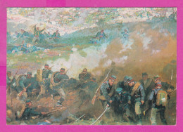 312142 / Bulgaria Pleven Plewen Panorama PC Russian-Turkish War Of 1877–78 Russia Art Mykola Oviechkin 10.5 X 7.7 Cm. - Paintings