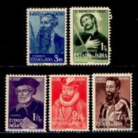 ! ! Portuguese India - 1948 Figures (Complete Set) - Af. 384 To 388 - MH (ns184) - Portuguese India