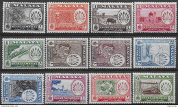 1957-63 Negri Sembilan Arms Of 12v. MNH SG N. 68/79 - Other & Unclassified