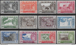 1957-61 Perak Yussuf 'Izzuddin Shah 12v. MNH SG N. 150/61 - Autres & Non Classés