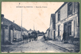 CPA Vue Très Rare - EURE ET LOIR - NOGENT LE PHAYE - RUE DU TRONC - Belle Animation, Attelage Devant L'épicerie - Altri & Non Classificati