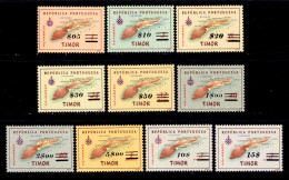 ! ! Timor - 1960 Maps (Complete Set) - Af. 305 To 314 - MNH (ns194) - Timor