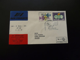 Lettre Vol Special Flight Cover Montevideo Uruguay -> Paris Air France 1978 - Uruguay