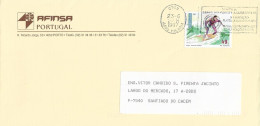 Portugal  , Slogan Postmark VISITE A CIDADE DO PORTO E A LUBRAPEX 1997 From V.N. Gaia , Surf Stamp - Postmark Collection