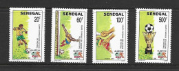 Senegal 1990 African Soccer Championship Set Of 4 MNH - Neufs