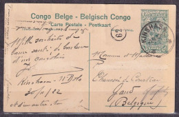 BELGISCH CONGO.1922/Kinshasa, Illustrated Fifteen-centien PS Card/Elan. - Cartas & Documentos