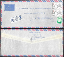 Israel Ramat Gan Registered Cover To Germany 1977. Sports Shot Put Stamps - Lettres & Documents