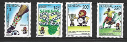 Senegal 1992 African Soccer Championship Set Of 4 MNH - Neufs