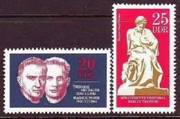 1970. DDR. Resistance Fighters. MNH. Mi. Nr. 1603-04 - Nuovi