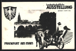 AK Frankfurt Am Main, Landwirtschaftliche Ausstellung 1948, Partie An Der Brücke, Bauer Mit Pferdegespann  - Esposizioni