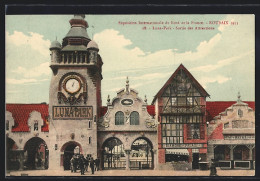 AK Roubaix, Exposition Internationale Du Nord De La France 1911, Luna-Park, Sortie Des Attractions  - Expositions