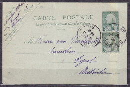 TUNIS. 1908/Tunis, Uprated PS Card. - Lettres & Documents