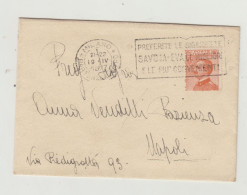 BUSTA SENZA LETTERA - VIAGGIATA NEL 1927 VERSO NAPOLI CON ANNULLO MECCANICO WW1 WW2 - Marcophilie