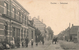 BELGIQUE - Esschen - Statiestraat - Café Restaurant - Hôtel Claessens - Véhicule - Animé - Carte Postale Ancienne - Essen