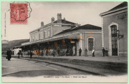 CLAMECY 1904 - LA GARE - CÔTÉ DES QUAIS (58) (ANIMÉE) - Clamecy