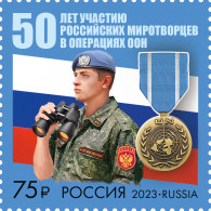 Russia 2023. Russian Peacekeepers In UN Operations (MNH OG) Stamp - Ungebraucht