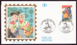 France, FDC, Enveloppe Du 25 Novembre 1995 à Marseille " Santons De Provence " Côte 11€ - 1990-1999