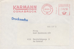 Motive Verkehr & Transport  Autos Brief Freistempel Karmann Osnabrück 1971 VW Sonderbauten - Voitures