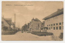 34- Prentbriefkaart Ermelo 1925 - Stationsstraat Postkantoor - Ermelo