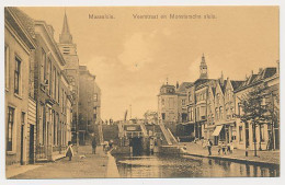 34- Prentbriefkaart Maassluis 1912 - Veerstraat Monstersche - Maassluis