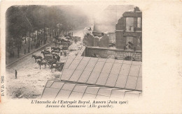 BELGIQUE - Anvers - L'incendie De L'Entrepôt Royal - Avenue Du Commerce - Juin 1901 - Carte Postale Ancienne - Antwerpen